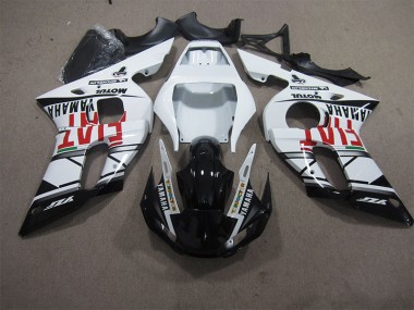 Branco Preto Fiat Carenagem Moto Yamaha R6 98-02