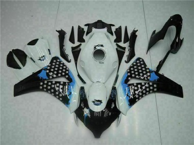 Branco Preto Injeção Kit Carenagem Moto Honda CBR 1000RR 08-11