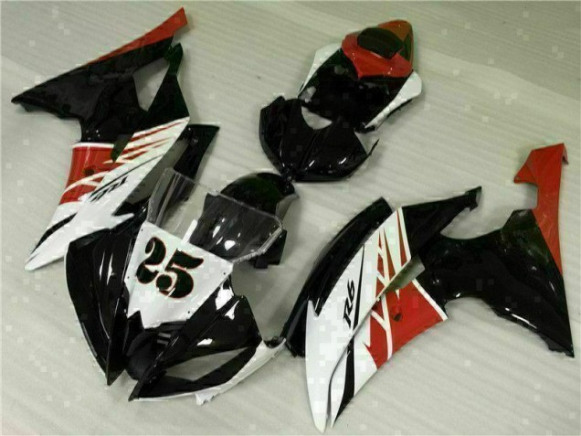 Branco Preto Injeção Kit Carenagem Moto Yamaha R6 08-16 Branco Preto Injeção Kit Carenagem Moto Yamaha R6 08-16