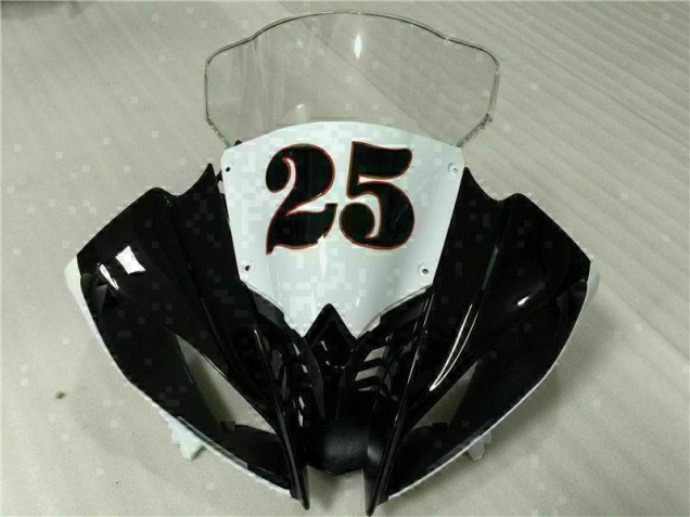 Branco Preto Injeção Kit Carenagem Moto Yamaha R6 08-16 Branco Preto Injeção Kit Carenagem Moto Yamaha R6 08-16