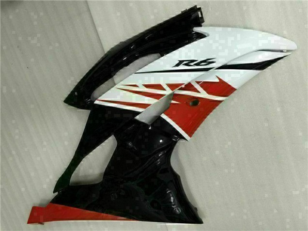 Branco Preto Injeção Kit Carenagem Moto Yamaha R6 08-16 Branco Preto Injeção Kit Carenagem Moto Yamaha R6 08-16