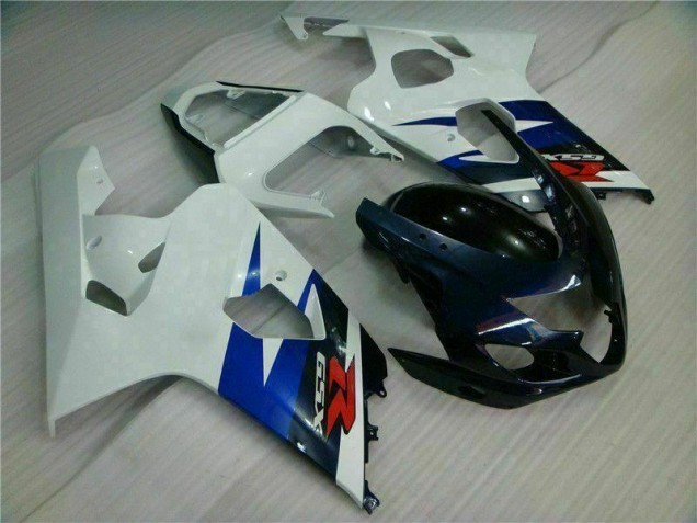 Branco Preto Injeção Kits Carenagem Moto Suzuki GSXR 600 / 750 K4 04-05