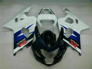 Branco Preto Injeção Kits Carenagem Moto Suzuki GSXR 600 / 750 K4 04-05