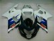 Branco Preto Injeção Kits Carenagem Moto Suzuki GSXR 600 / 750 K4 04-05