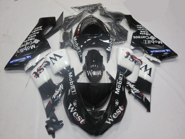 Branco Preto Kit Carenagem Moto Kawasaki ZX10R 06-07
