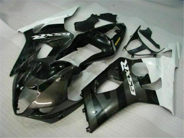 Branco Preto Kits Completo Carenagem Moto Suzuki GSXR 1000 K3 03-04