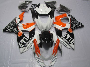 Branco Preto Laranja Bright Logic Carenagem Moto Suzuki GSXR 1000 K9 09-16