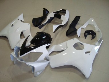 Branco & Preto Listra Carenagem Moto Honda CBR 600 F4i 01-03