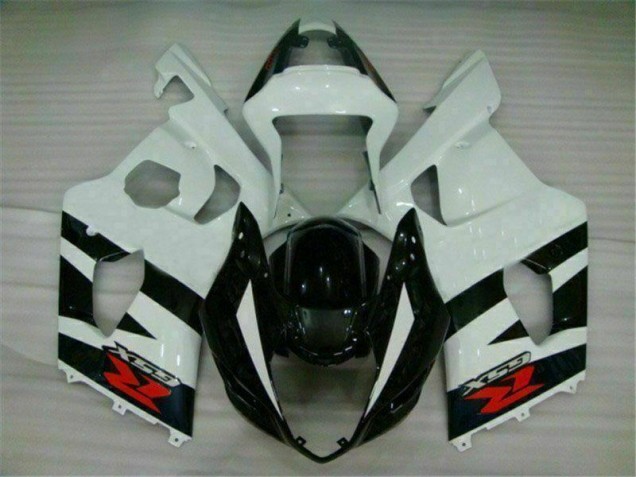 Branco Preto Moto Plásticos Suzuki GSXR 1000 K3 03-04 Branco Preto Moto Plásticos Suzuki GSXR 1000 K3 03-04