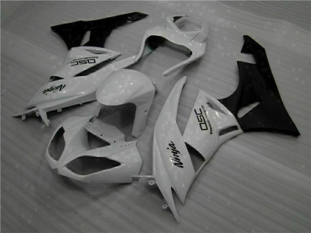 Branco Preto Ninja Carenagem Moto Kawasaki ZX6R 09-12