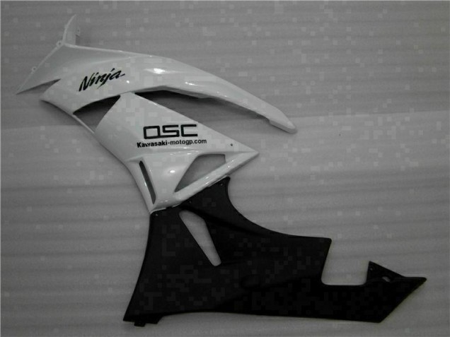 Branco Preto Ninja Carenagem Moto Kawasaki ZX6R 09-12