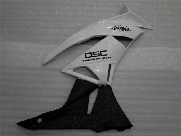 Branco Preto Ninja Carenagem Moto Kawasaki ZX6R 09-12