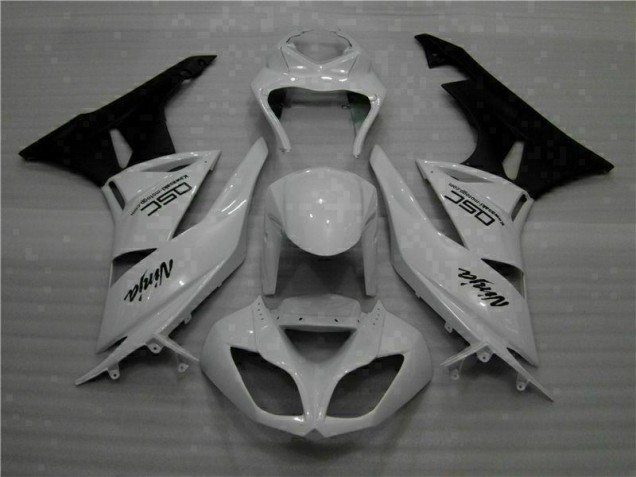 Branco Preto Ninja Carenagem Moto Kawasaki ZX6R 09-12