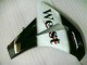 Branco Preto West Carenagem Moto Honda CBR 1000RR 08-11 Branco Preto West Carenagem Moto Honda CBR 1000RR 08-11
