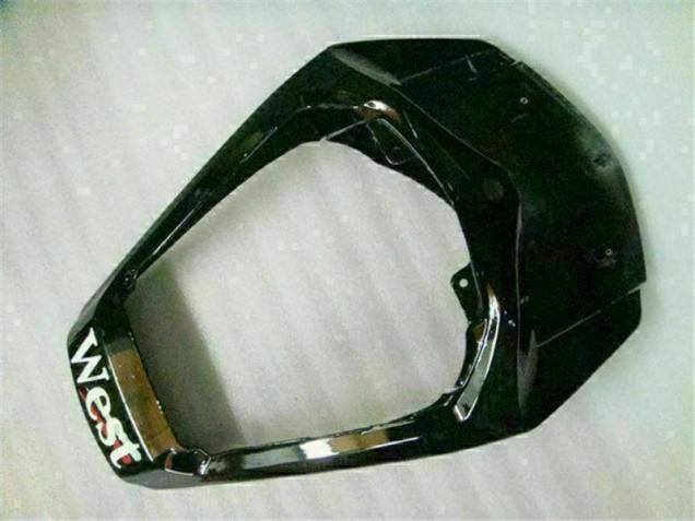 Branco Preto West Carenagem Moto Honda CBR 1000RR 08-11 Branco Preto West Carenagem Moto Honda CBR 1000RR 08-11
