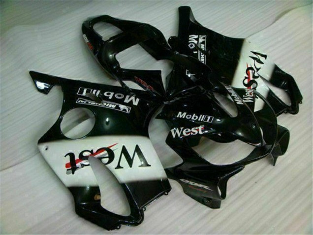 Branco Preto West Carenagem Moto Honda CBR 600 F4i 01-03 Branco Preto West Carenagem Moto Honda CBR 600 F4i 01-03