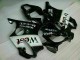 Branco Preto West Carenagem Moto Honda CBR 600 F4i 01-03 Branco Preto West Carenagem Moto Honda CBR 600 F4i 01-03