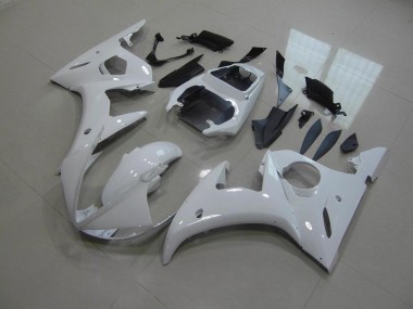 Branco Sem Decalques Carenagem Moto Yamaha R6 03-05