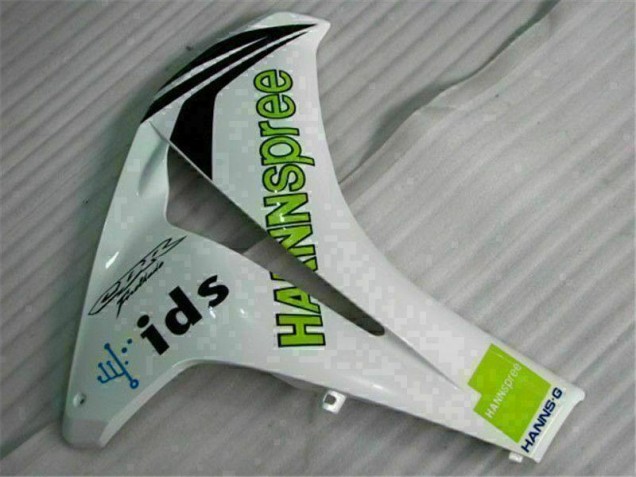 Branco Verde Hannspree 84 Carenagem Moto Honda CBR 1000RR 08-11