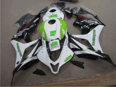 Branco Verde Hannspree Carenagem Moto Honda CBR 600RR 07-08