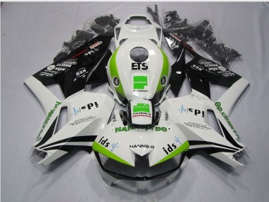 Branco Verde Hannspree ETS Carenagem Moto Honda CBR 600RR 13-21