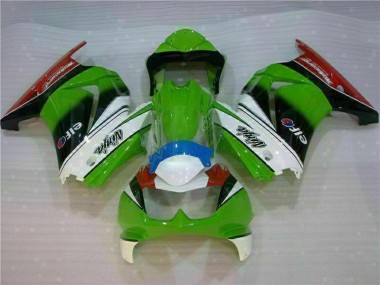 Branco Verde Preto Ninja Carenagem Moto Kawasaki EX250 08-12
