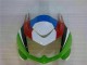 Branco Verde Preto Ninja Carenagem Moto Kawasaki EX250 08-12 Branco Verde Preto Ninja Carenagem Moto Kawasaki EX250 08-12