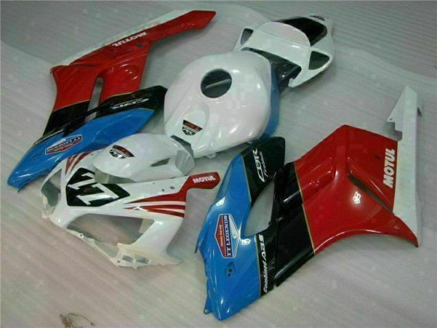 Branco Vermelho 77 Carenagem Moto Honda CBR 1000RR 04-05 Branco Vermelho 77 Carenagem Moto Honda CBR 1000RR 04-05