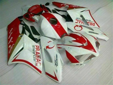 Branco Vermelho Abs Kit Carenagem & Plásticos Moto Honda CBR 1000RR 04-05