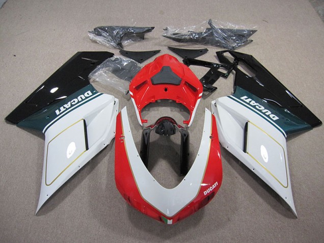 Branco Vermelho Carenagem Moto Ducati 1098 848 07-14