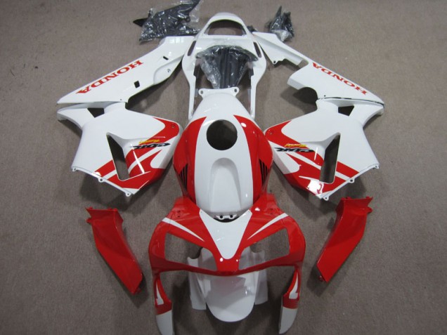 Branco Vermelho Carenagem Moto Honda CBR 600RR 03-04 Branco Vermelho Carenagem Moto Honda CBR 600RR 03-04