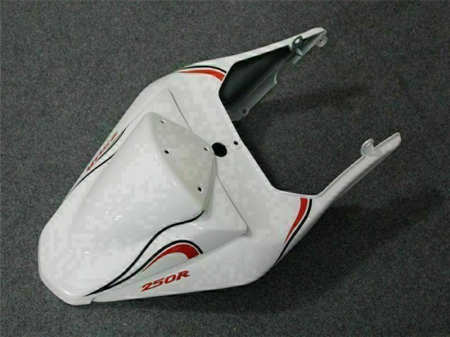 Branco Vermelho Carenagem Moto Kawasaki EX250 08-12 Branco Vermelho Carenagem Moto Kawasaki EX250 08-12