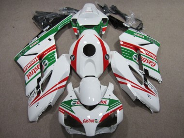 Branco Vermelho Castrol Carenagem Moto Honda CBR 1000RR 04-05