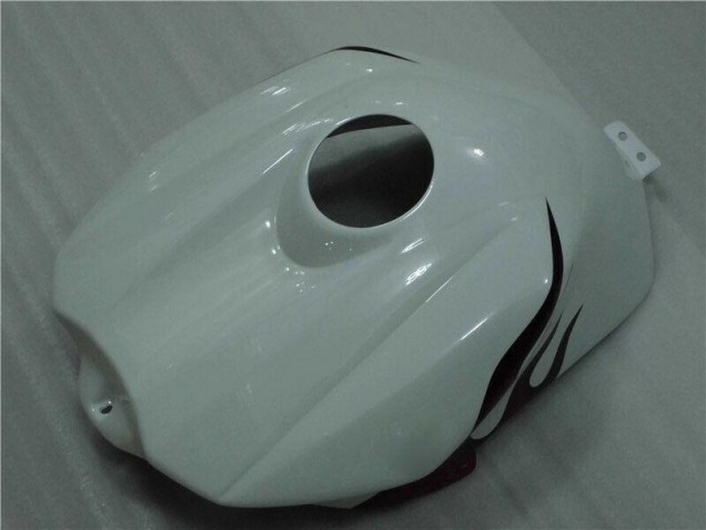 Branco Vermelho Chama Carenagem Moto Yamaha R1 04-06 Branco Vermelho Chama Carenagem Moto Yamaha R1 04-06