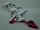 Branco Vermelho Chama Carenagem Moto Yamaha R1 04-06 Branco Vermelho Chama Carenagem Moto Yamaha R1 04-06