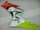 Branco Vermelho H. Energy Carenagem Moto Kawasaki ZX6R 09-12 Branco Vermelho H. Energy Carenagem Moto Kawasaki ZX6R 09-12