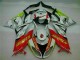 Branco Vermelho H. Energy Carenagem Moto Kawasaki ZX6R 09-12 Branco Vermelho H. Energy Carenagem Moto Kawasaki ZX6R 09-12