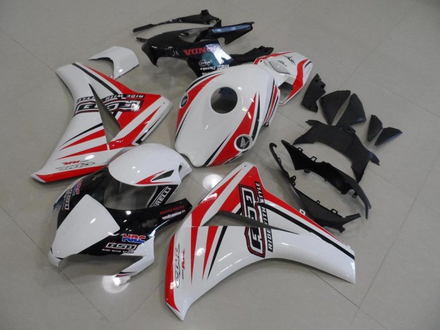 Branco Vermelho HRC Carenagem Moto Honda CBR 1000RR 08-11