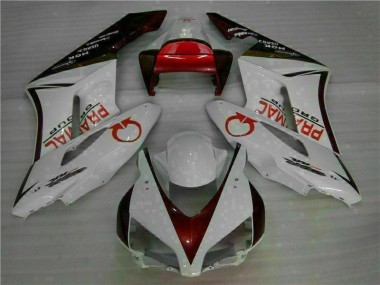 Branco Vermelho Kit Carenagem Moto Honda CBR 1000RR 04-05
