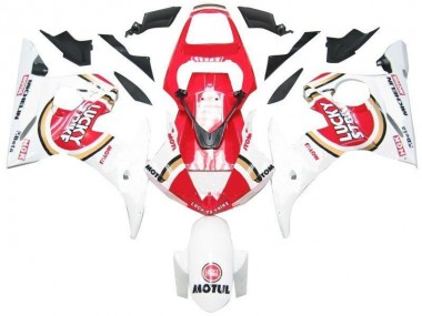 Branco Vermelho Lucky Strike Carenagem Moto Yamaha R6 03-05