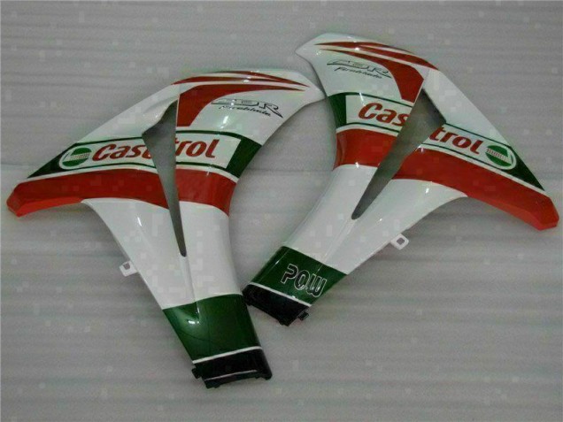 Branco Vermelho Moto Plásticos Honda CBR 1000RR 08-11 Branco Vermelho Moto Plásticos Honda CBR 1000RR 08-11