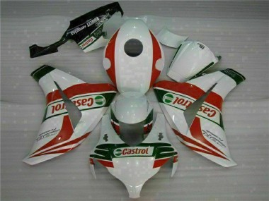 Branco Vermelho Moto Plásticos Honda CBR 1000RR 08-11