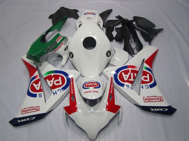Branco Vermelho PATA Injeção Kit Carenagem Honda CBR 1000RR 08-11 Branco Vermelho PATA Injeção Kit Carenagem Honda CBR 1000RR 08-11