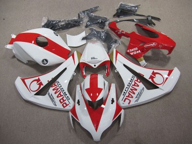 Branco Vermelho PRAMAC Carenagem Moto Honda CBR 1000RR 08-11