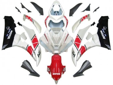 Branco Vermelho Preto Kits Carenagem Moto Yamaha R6 06-07