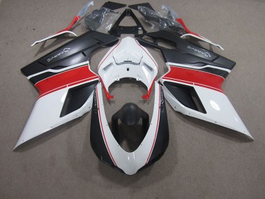 Branco Vermelho Preto Marvic Carenagem Moto Ducati 848 07-14