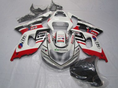 Branco Vermelho Rizoma Playboy Carenagem Moto Suzuki GSXR 1000 K1 00-02