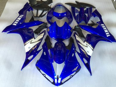 Brilhante Azul Branco Carenagem Moto Yamaha R1 07-08