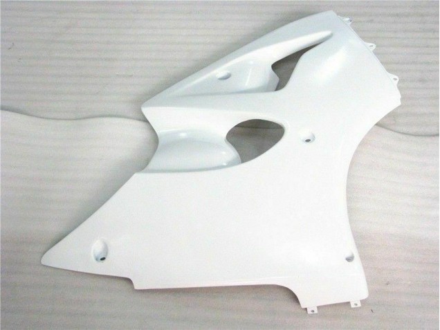 Brilhante Branco Carenagem Moto Kawasaki ZX6R 00-02 Brilhante Branco Carenagem Moto Kawasaki ZX6R 00-02