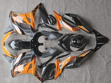 Brilhante Laranja Preto Carenagem Moto Kawasaki EX650 17-19